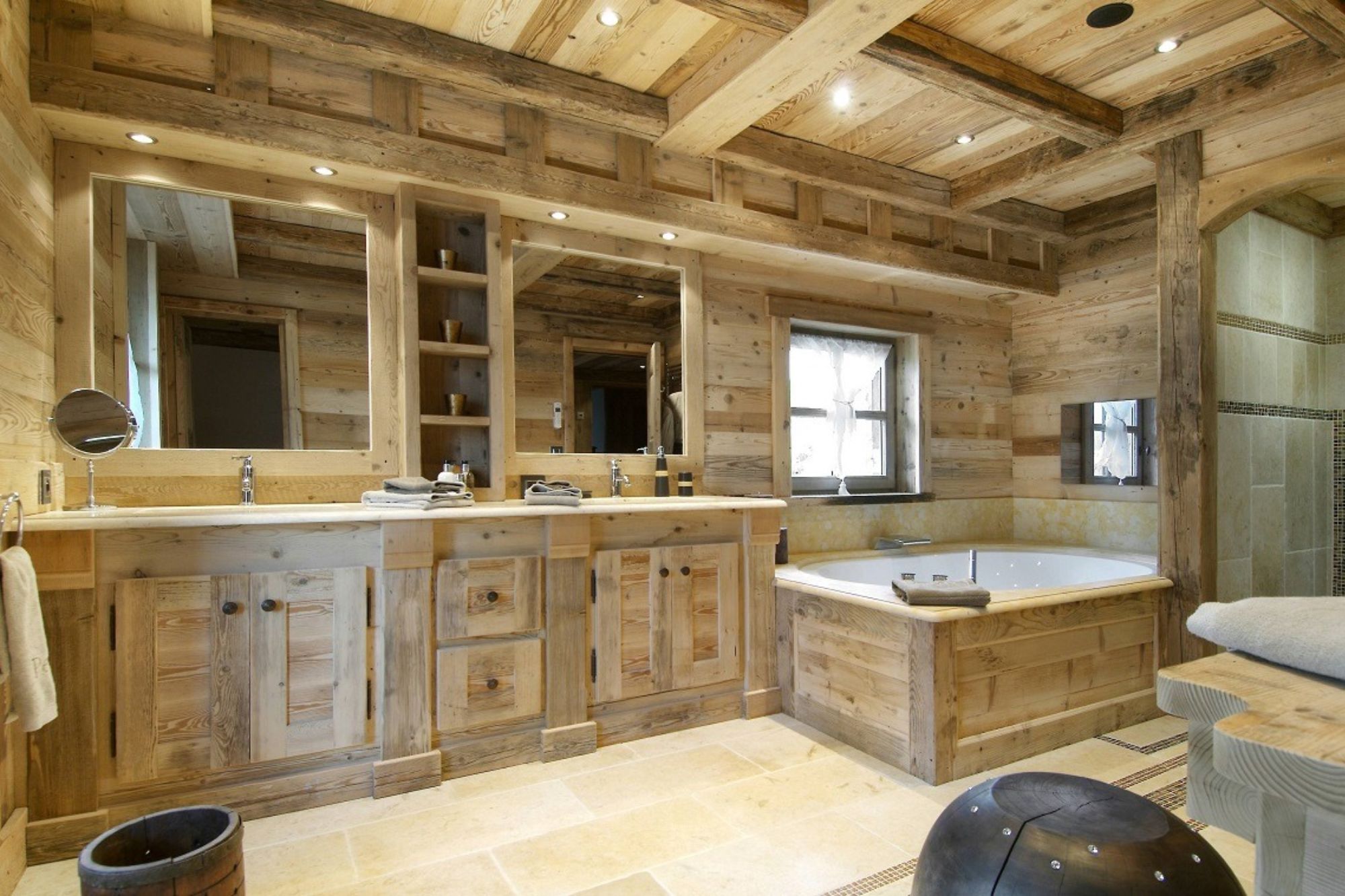 rustic bathroom